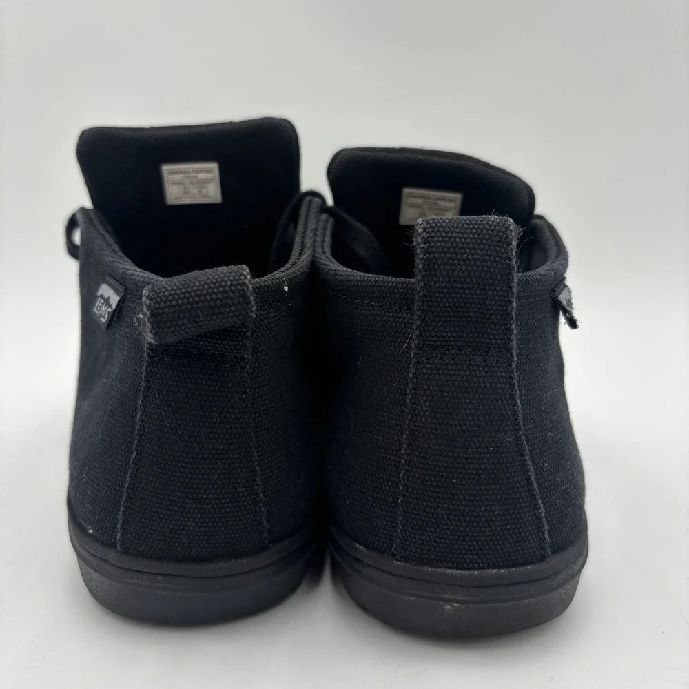 Lems Chukka Canvas Mens Size 9.5 Sneakers Blackout Vegan Shoes - Picture 4 of 8